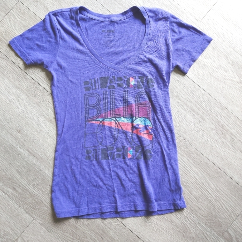 Billabong Purple Tee size S